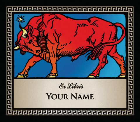 Taurus the Bull • Ex Libris Your Name