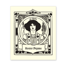 Woman with Wheat Bookplate • Ex Libris Hester Prynne • Natural Paper